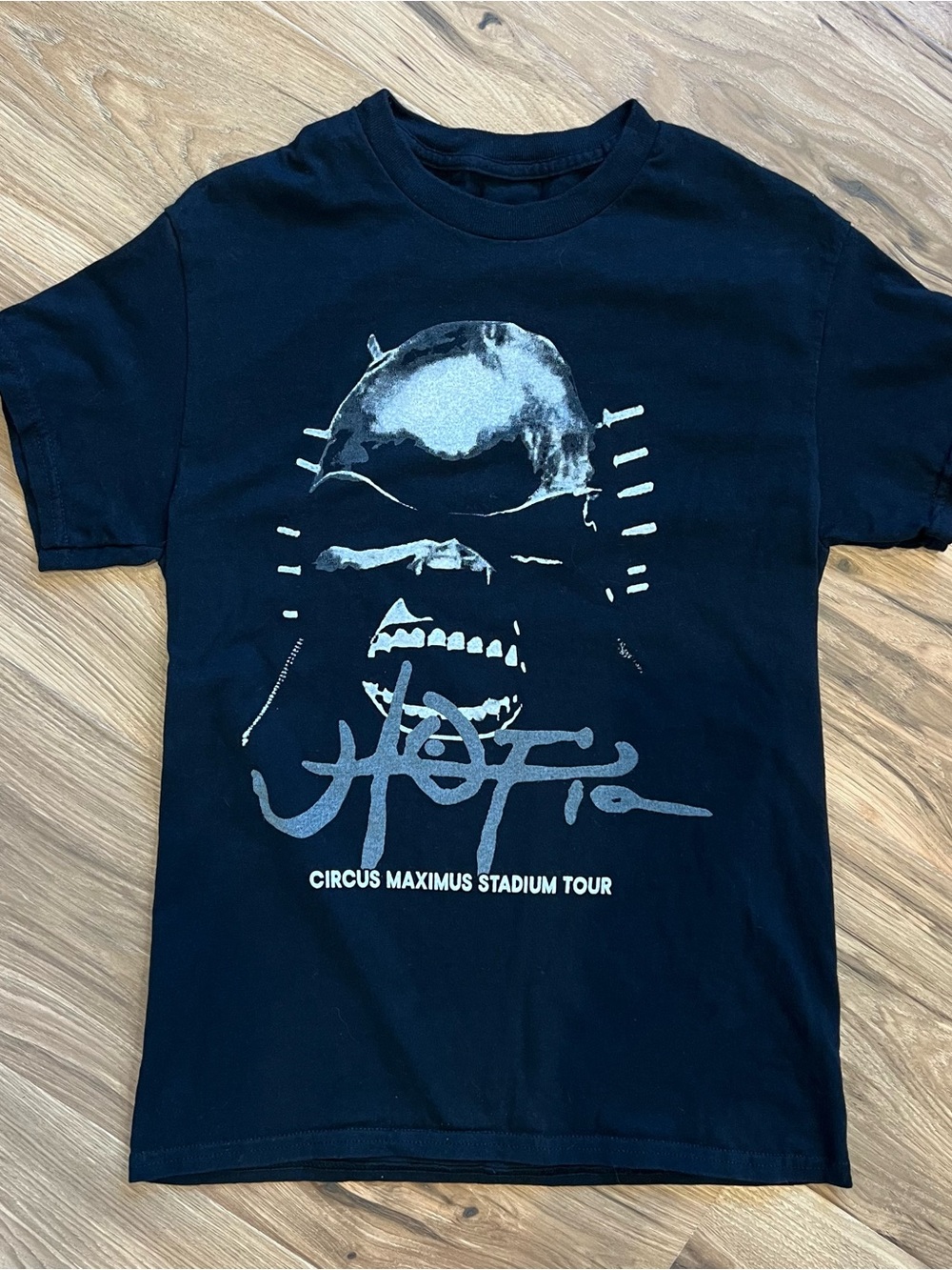 Travis Scott Metlife NJ NY 2024 Utopia Tour Merch Black T Shirt Small